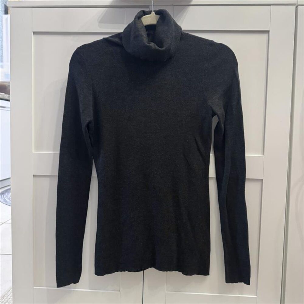 Jigsaw Womens Jumper, Size M, Silk Cotton Blend, Fine Knit Roll Neck